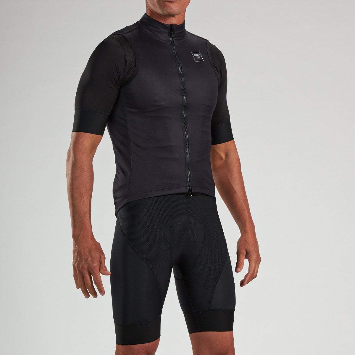 Men's High-Visibility Cycling Vest - Breathable & Reflective for Safety - Black - Perfect for Road Biking, Commuting & Night Rides