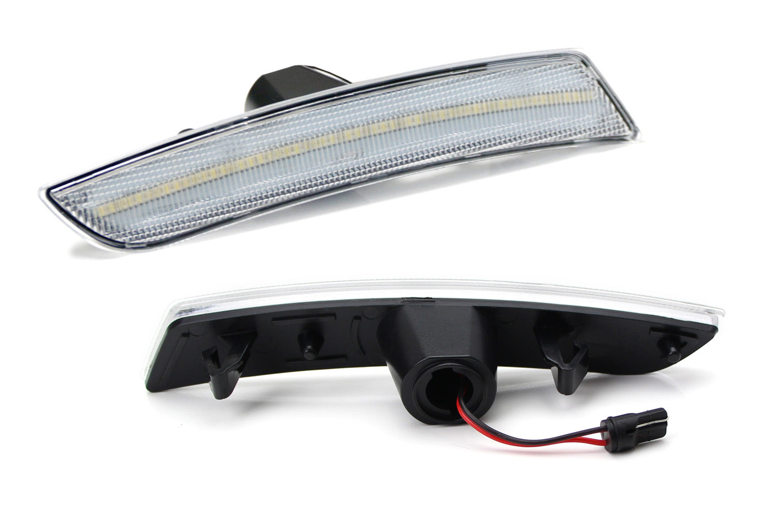Clear Lens Front Amber LED Side Marker Lights for Chevy Camaro & Cadillac ATS/CTS - Enhanced Visibility & Safety for Night Driving & Off-Road Adventures