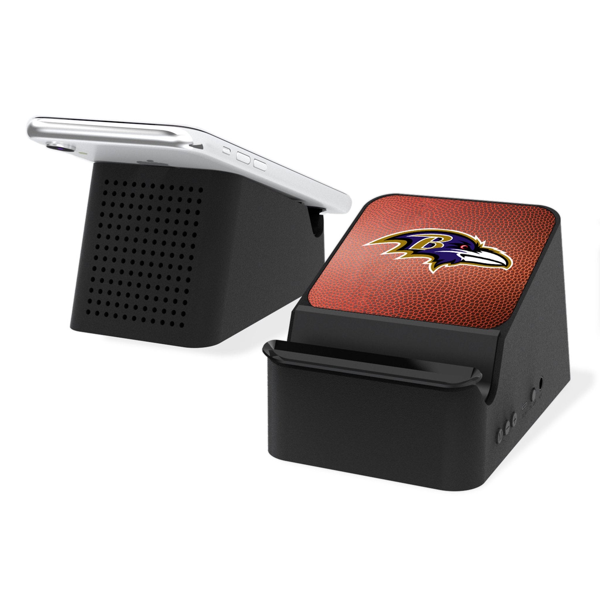 Baltimore Ravens NFL Wireless Charging Station with Bluetooth Speaker - Perfect for Game Day, Office Desk & Home Decor