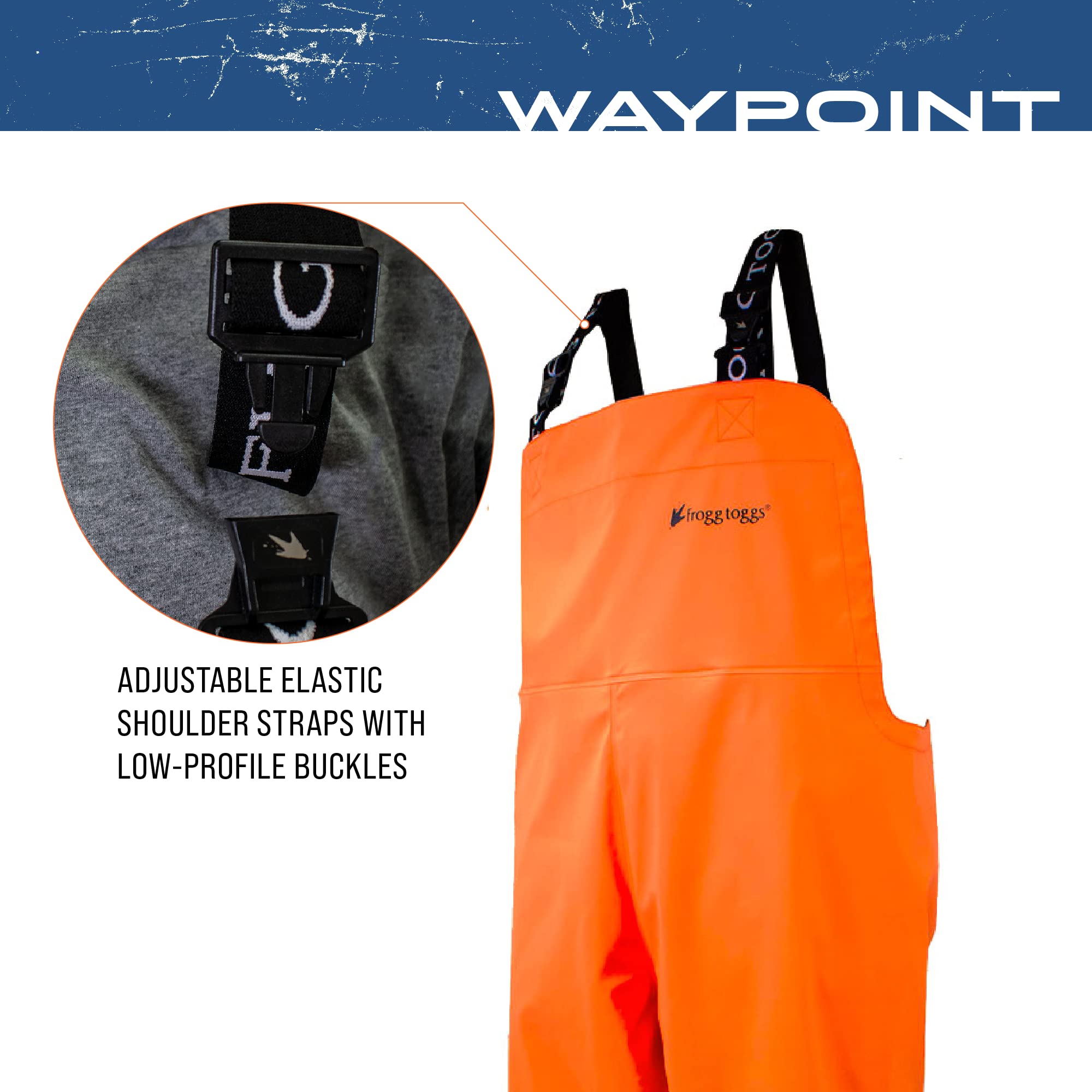 FROGG TOGGS Men's Waterproof Fishing Bib Overalls - Breathable, Durable 4-Way Stretch Waders for Anglers & Outdoor Activities - Ideal for Rainy Weather, Boat Fishing & Hunting
