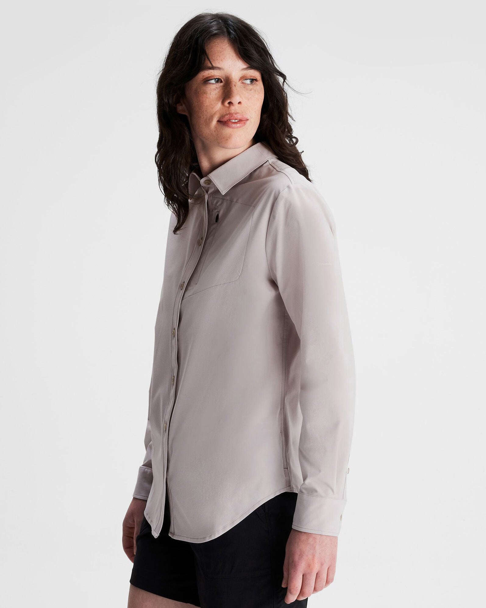 Women's UPF 50+ Sun Protection Long Sleeve Shirt - Lightweight Breathable Rash Guard for Hiking, Beach & Outdoor Activities | Dove Print Design