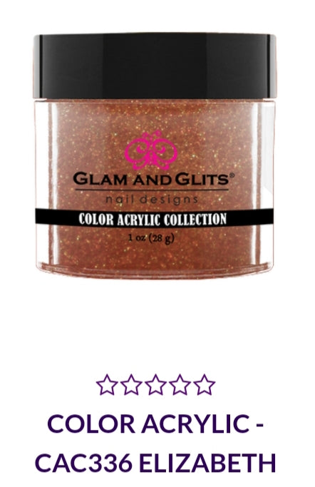GLAM AND GLITS COLOR COLLECTIONS CA336 - 1 oz Nail Polish - Elizabeth - Perfect for Salon, Home Manicures & Special Occasions