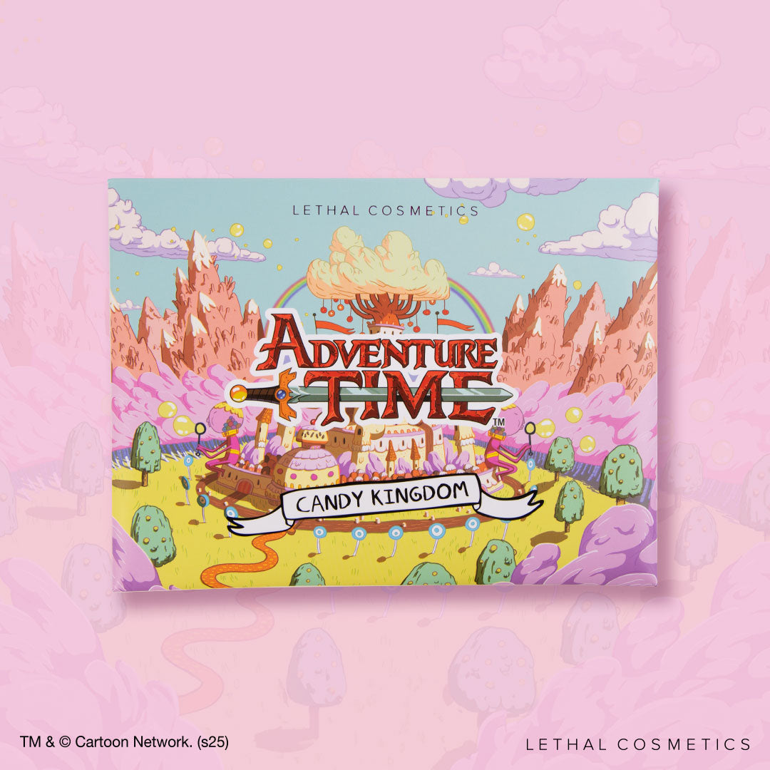 Adventure Time Candy Kingdom Eyeshadow Palette - 12 Vibrant Colors, Vegan & Cruelty-Free - Perfect for Cosplay, Halloween, and Everyday Makeup Looks