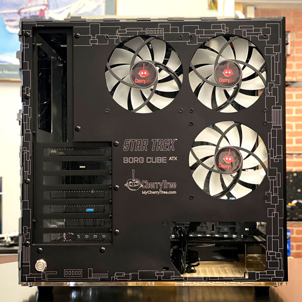 Star Trek Borg Cube ATX GREY Edition - Premium Tower PC Case for Gaming & Workstations | Fast Shipping | Perfect for Sci-Fi Fans & Custom PC Builds
