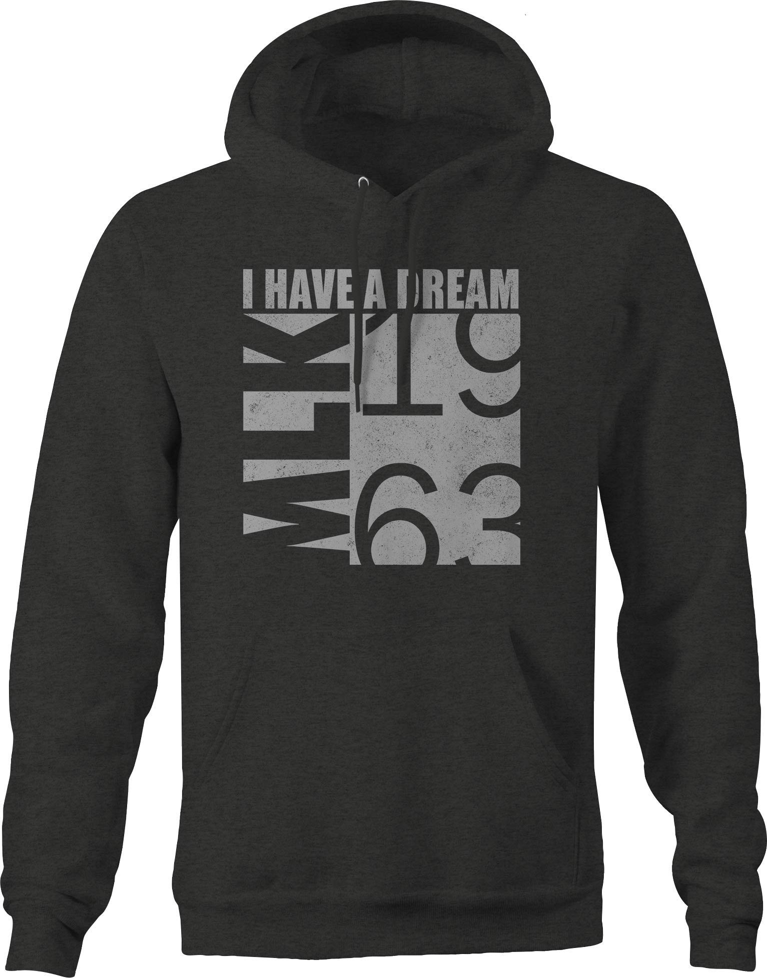 Martin Luther King Jr. 'I Have a Dream' Speech 1963 T-Shirt & Hoodie for Men - Dark Grey - Civil Rights Movement Apparel for Black History Month & Social Justice Events