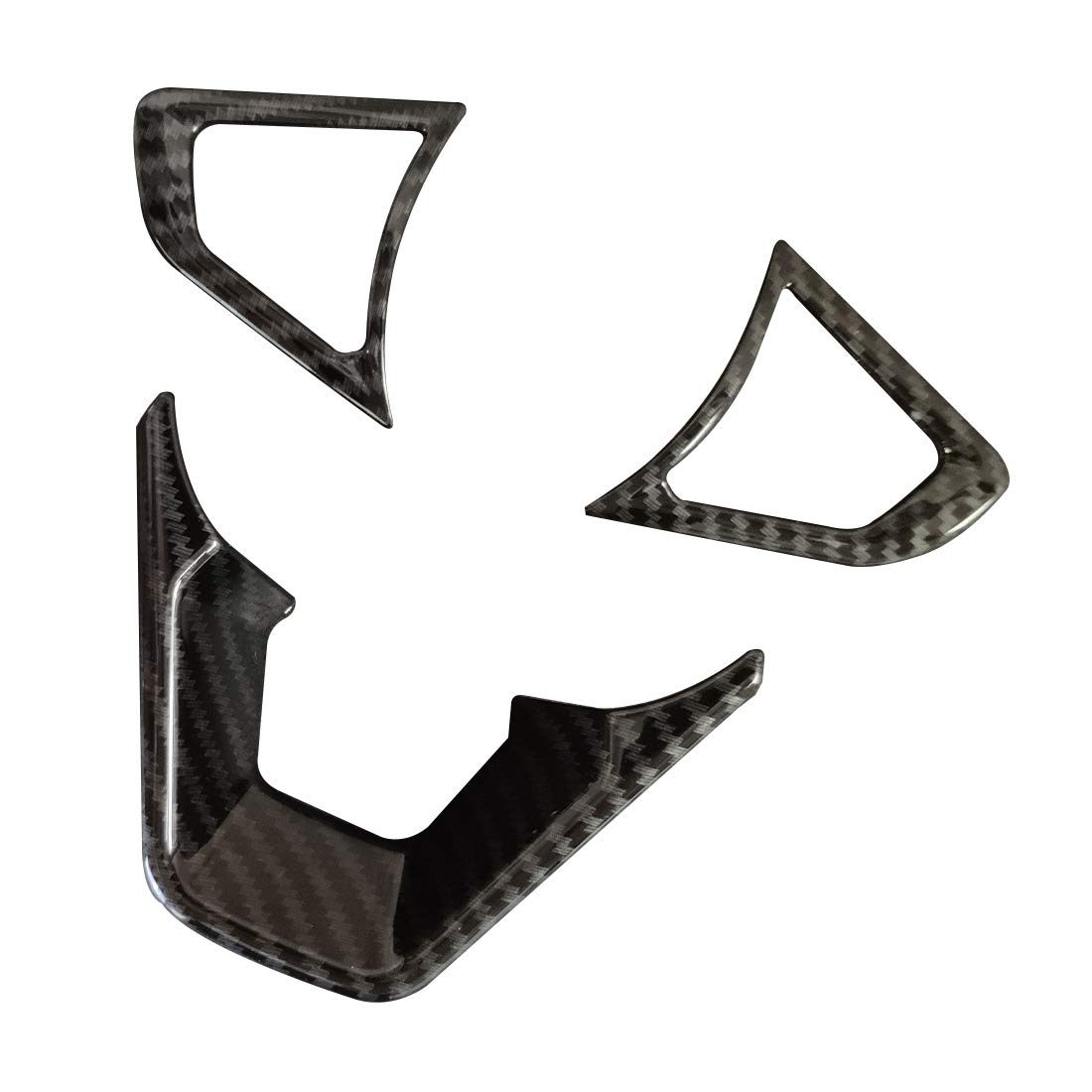 3PCS Carbon Fiber Steering Wheel Cover for Ford Fusion Mondeo Edge - Non-Slip Grip, Easy Installation, Universal Fit - Perfect for Daily Driving & Car Enthusiasts