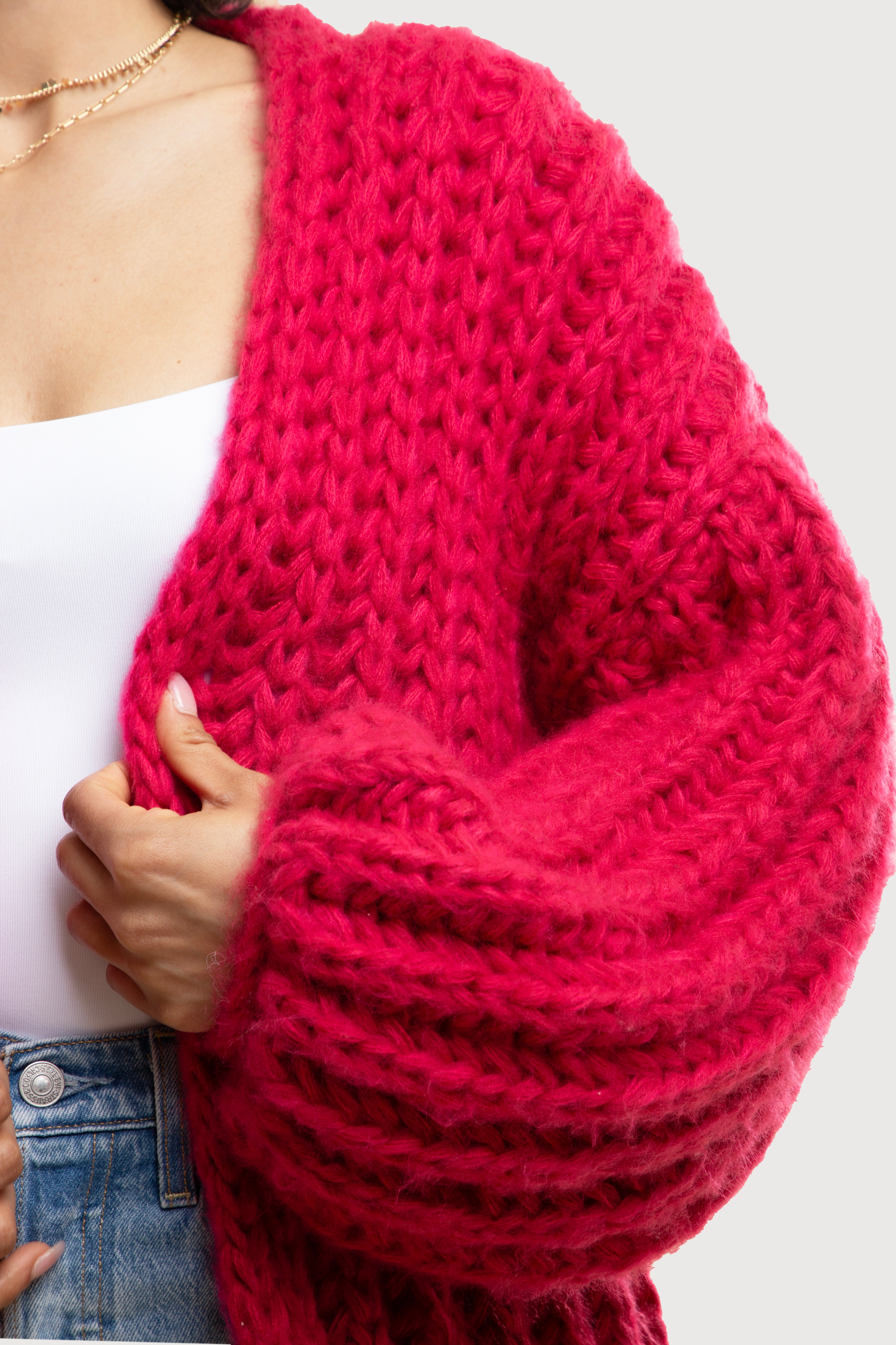 Chunky Knit Oversized Cardigan Sweater for Women - Soft Cozy Winter Sweater - Perfect for Fall & Winter Layering, Lounging at Home, and Coffee Dates