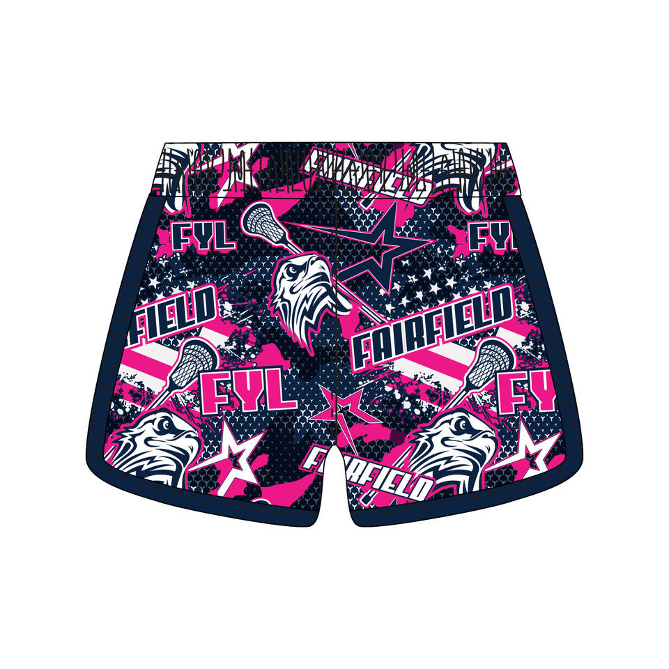 Girls & Women's Fairfield Youth Lacrosse Shorts - 2 Color Options - Perfect for Lacrosse Practice & Games