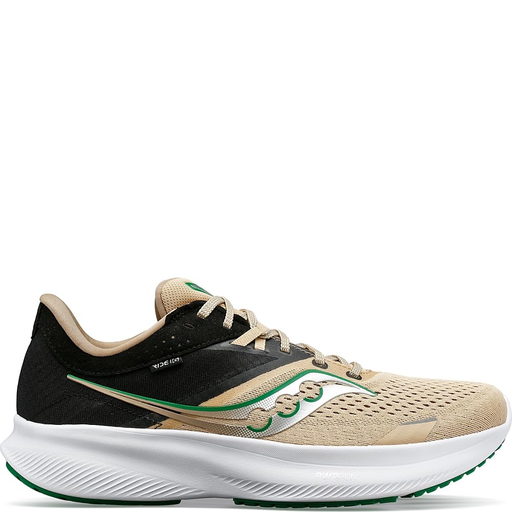 Saucony Ride 16 Men's Running Shoes - Desert Shadow Color - Size 40 EU (48 US) - Lightweight Cushioned Sneakers for Jogging, Gym Workouts & Daily Wear