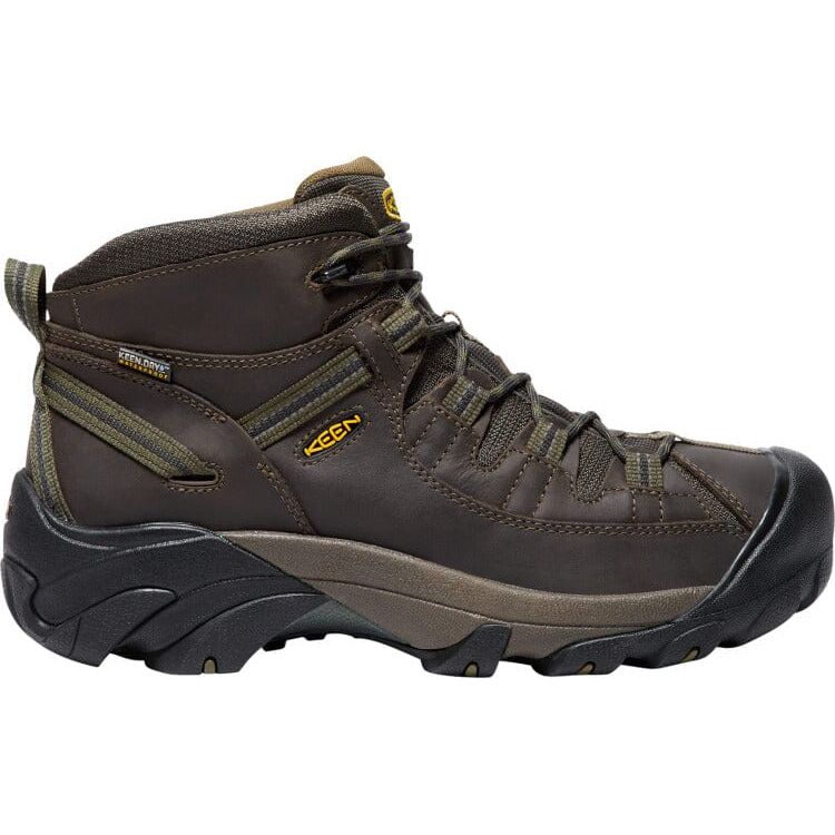 KEEN TARGHEE II MID WATERPROOF HIKING BOOTS FOR MEN - Lightweight & Durable Outdoor Shoes for Trail Walking, Backpacking & Mountain Adventures
