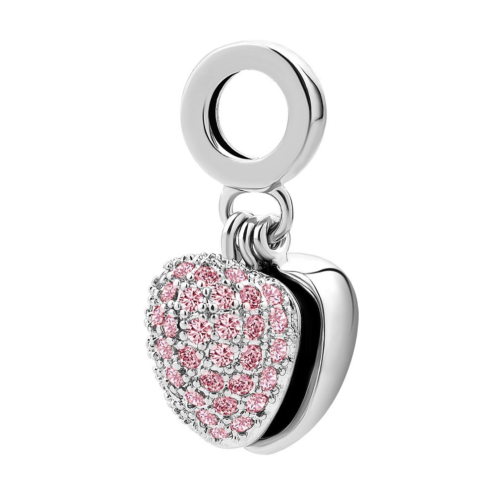 Love Heart Charm Bead for Bracelets & Necklaces - Romantic Gift Idea