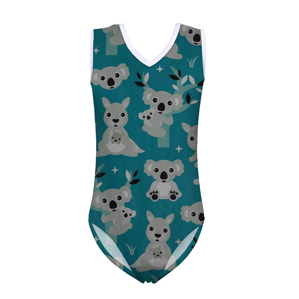 FKELYI Girls' Gymnastics Leotard - Sleeveless Dance Bodysuit for Kids, Athletic One-Piece Leotards for Ballet, Cheerleading & Performance (Perfect for Dance Classes, Recitals & Gymnastics Practice)