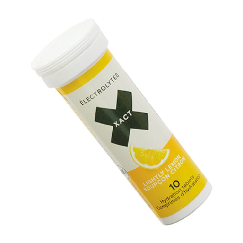 Xact Electrolytes Hydration Tablets - Rapid Rehydration for Athletes, Workout & Travel - Lemon Flavor Electrolyte Supplement with Potassium & Magnesium