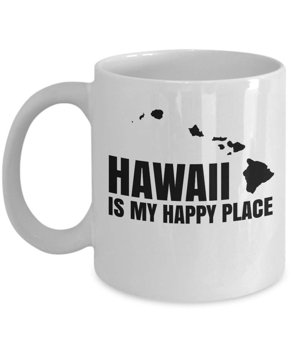 Hawaii Map Coffee Mug - 11oz Travel Souvenir & Gift for Men & Women - Perfect for Home & Office Use