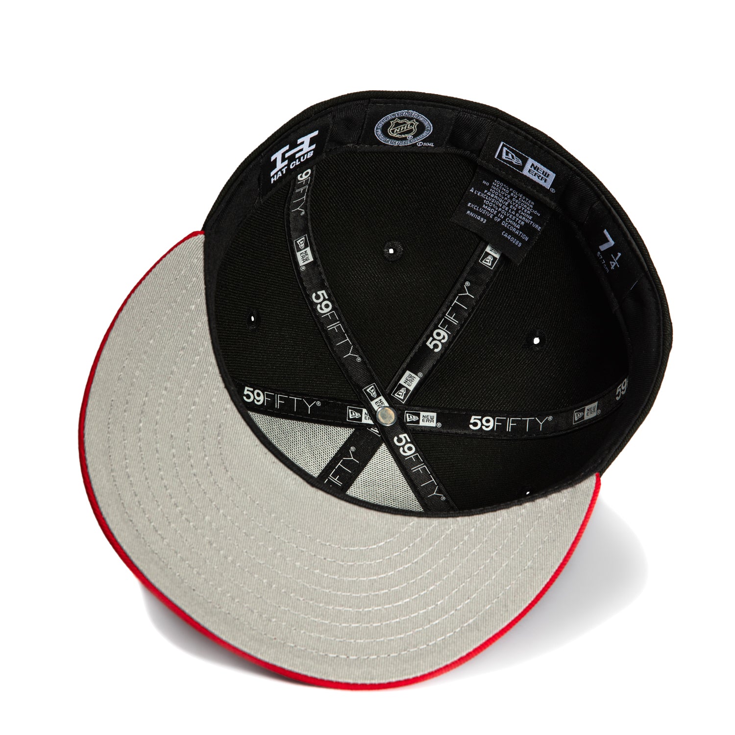 New Era 59Fifty Detroit Red Wings Snapback Hat - Black & Red Adjustable Baseball Cap for Men & Women - Perfect for Sports Fans, Streetwear & Casual Outfits