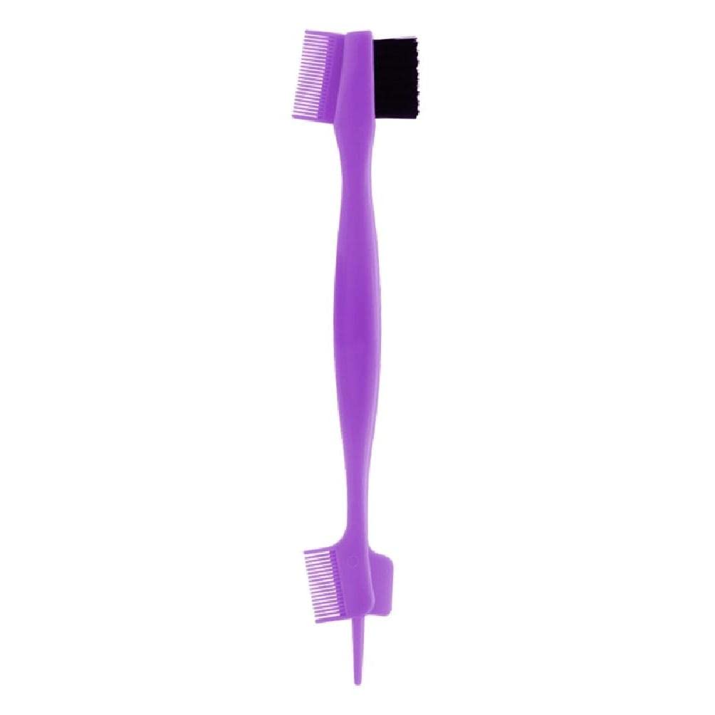 Double-Sided Hair & Eyebrow Brush - Smooth Styling for Salon & Home