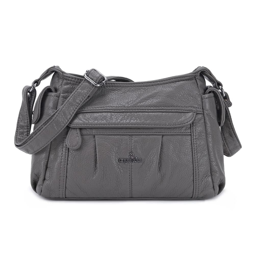 Angelkiss Women's Crossbody Bag - Stylish Faux Leather Shoulder Purse & Messenger Handbag with Multiple Pockets | Perfect for Work, Travel & Everyday Use