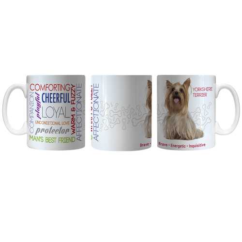 11oz Yorkshire Terrier Themed Coffee Mug - Perfect Gift for Dog Lovers, Pet Owners & Yorkshire Terrier Enthusiasts - Great for Home, Office or Gifts