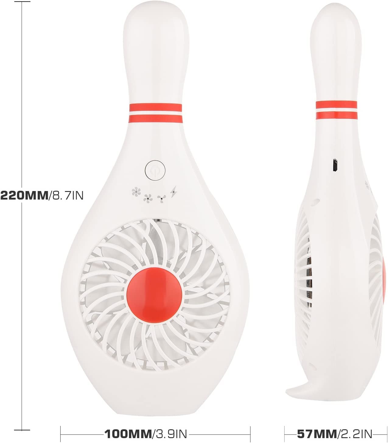 Portable USB Handheld Fan - Mini Personal Cooling Fan for Home, Office, Travel, Gym & Makeup | Rechargeable Battery Operated Small Fan | Perfect for Summer, Sports, Outdoor Activities & Gift Giving