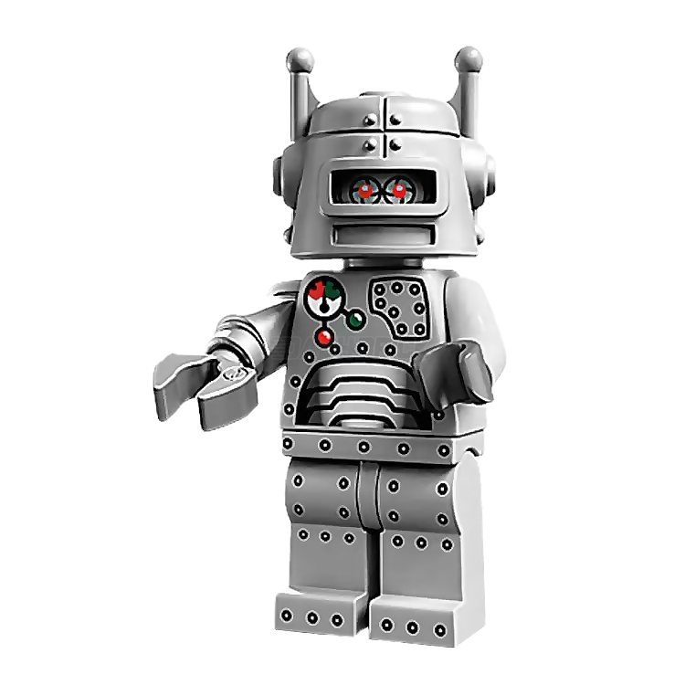 LEGO Collectible Minifigures Series 1 Robot Figure (7/16) - Perfect for Display, Play & Collectors