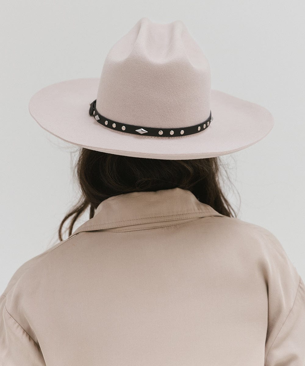 Studded Leather Hat Band for Cowboy Hats - Western Style Accessory for Rodeo, Music Festivals & Outdoor Events