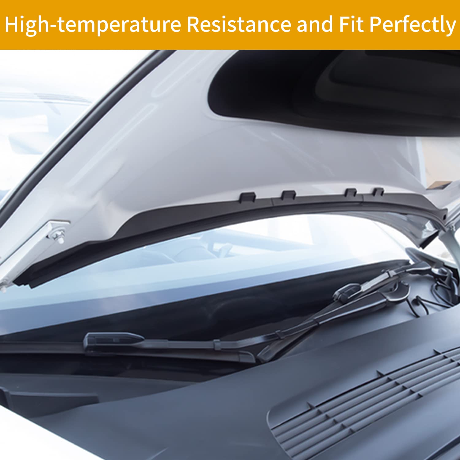 Tesla Model Y Front Hood Dust Proof Seal Strip - Weather Resistant Rubber Protector Guard for Enhanced Protection | Perfect for All-Weather Driving & Dust Prevention