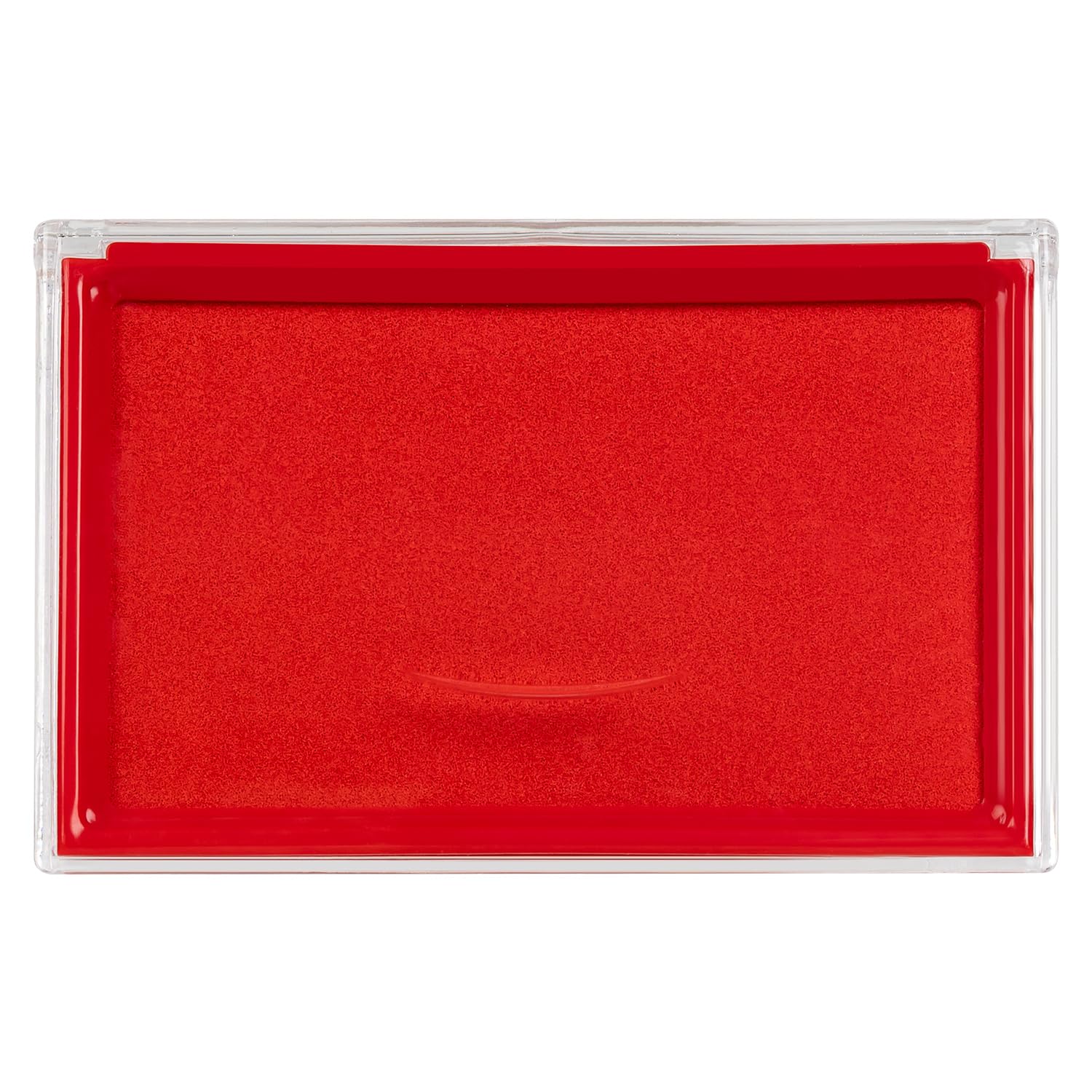 5.3x3.3 Inch Red Stamp Pad Ink Pad for Crafting, Scrapbooking & Document Signing - Self Inking Stamp Pad for Office, School & DIY Projects
