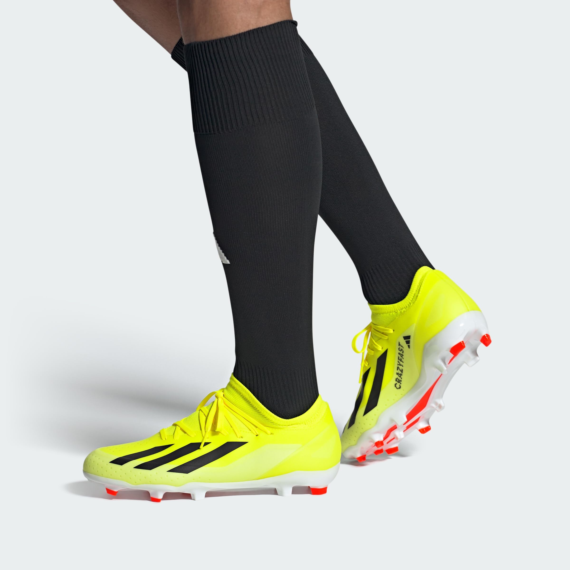 adidas Unisex X Crazyfast League Firm Ground Soccer Cleats - Lightweight & Durable for Men & Women - Perfect for Turf, Training & Matches