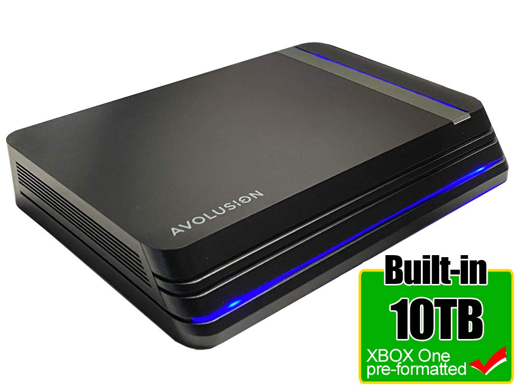Avolusion HDDGear Pro X 10TB USB 3.0 External Hard Drive for Xbox One X/S/Original - Preformatted Gaming Storage (Renewed) - Perfect for Game Backups & Media Storage