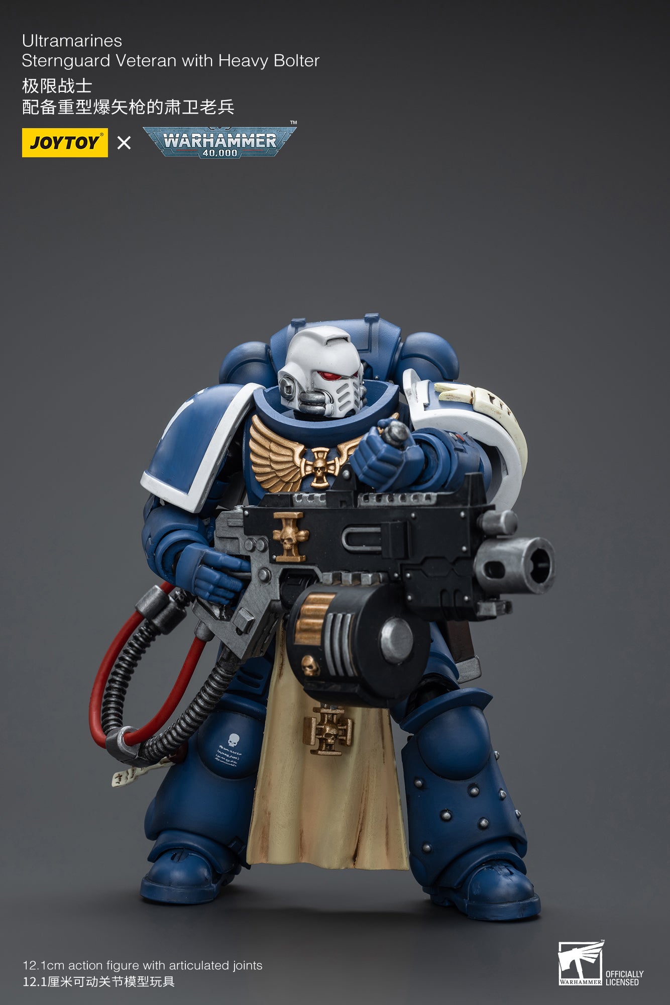 1/18 JOYTOY Warhammer 40K Ultramarines Sternguard Veteran Action Figure - Collectible Miniature for Tabletop Gaming & Display