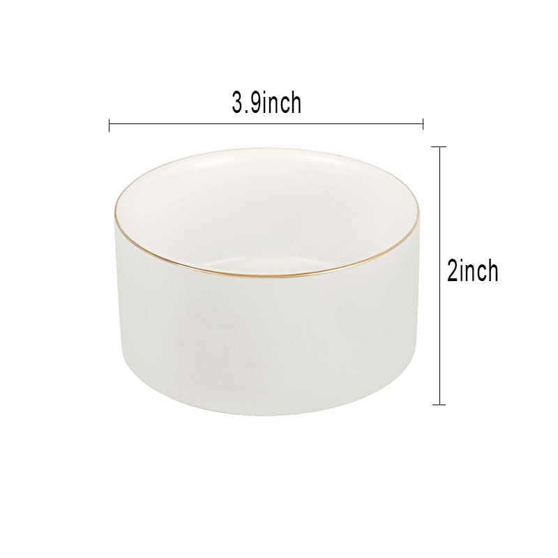 Ceramic Paper Clip Holder - Stylish White Desk Organizer for Office, Home & School Supplies | Perfect for Paperclips, Notes & Small Stationery Items