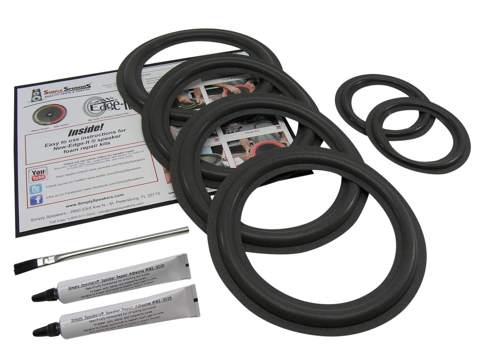 Infinity CS 3007 Complete System Speaker Repair Kit FSK-INF-CS3007C – High-Quality Audio Restoration for Car and Home Theater Systems