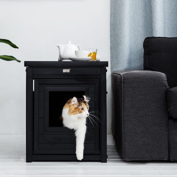 New Age Pet Litter Loo Litter Box Cover - Odor Control Cat Litter Box Enclosure with Door - Modern Furniture-Style Design for Home, Office, or Apartment Use