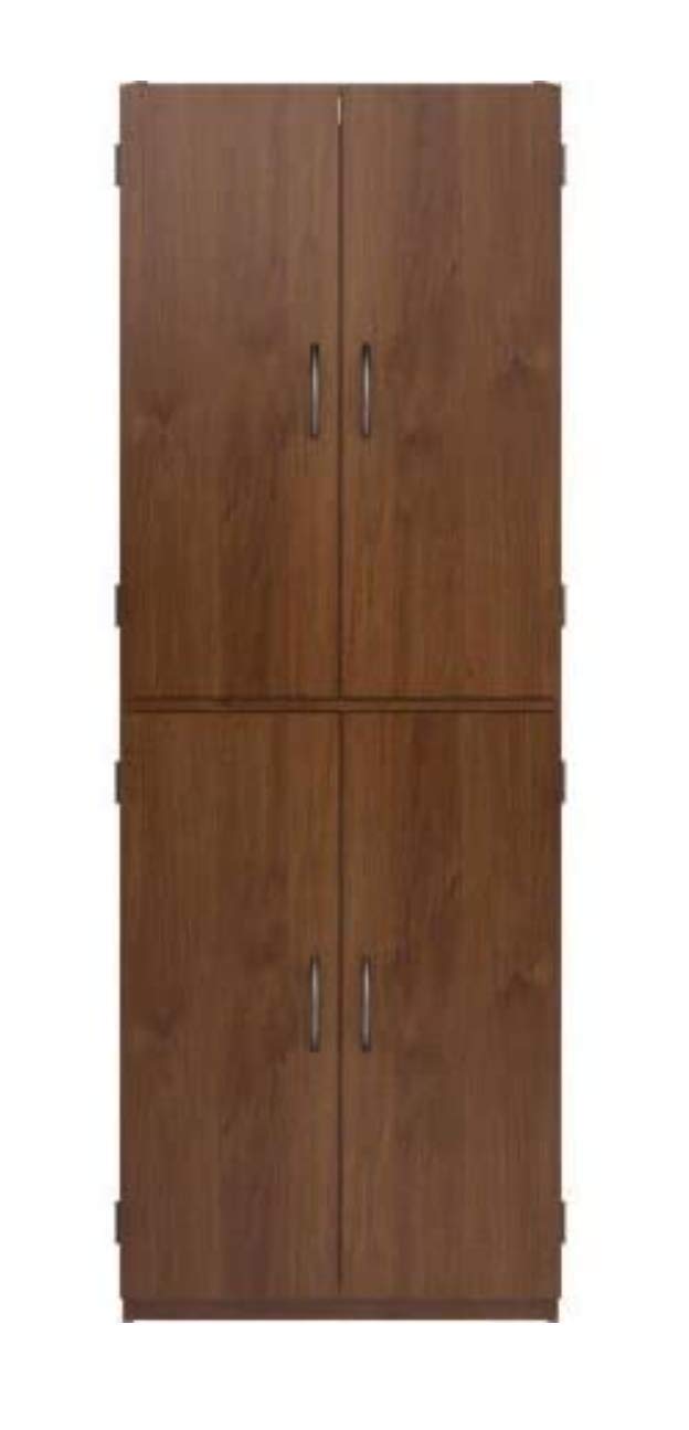 Mainstays Northfield Alder Storage Cabinet - 3-Shelf Organizer for Bedroom, Bathroom & Closet - Rustic Wood Finish Home Organization Solution
