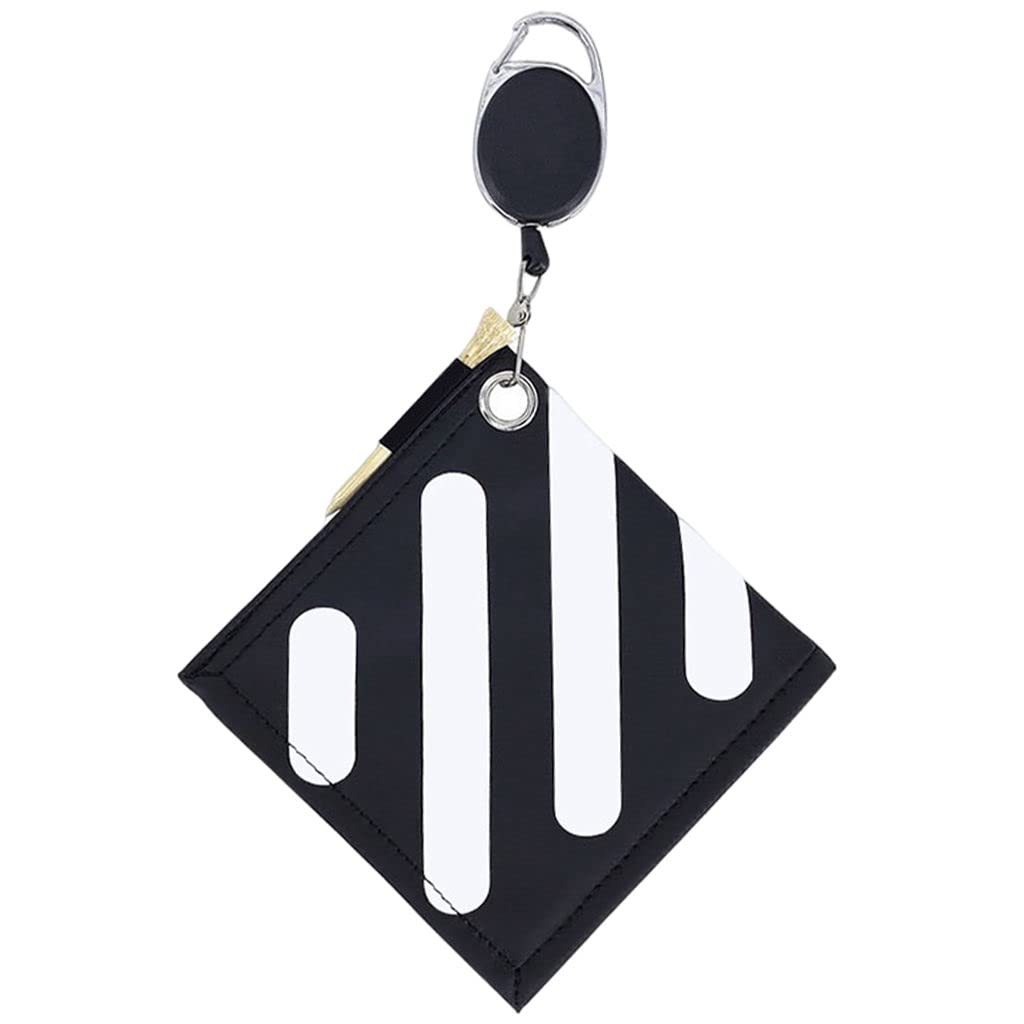 Yotijay Portable Golf Towel with Hook - PU Golf Ball Cleaning Towel for Dirt Wiping | Perfect for Golf Course, Driving Range & Sports Practice | Lightweight & Convenient for Golfers