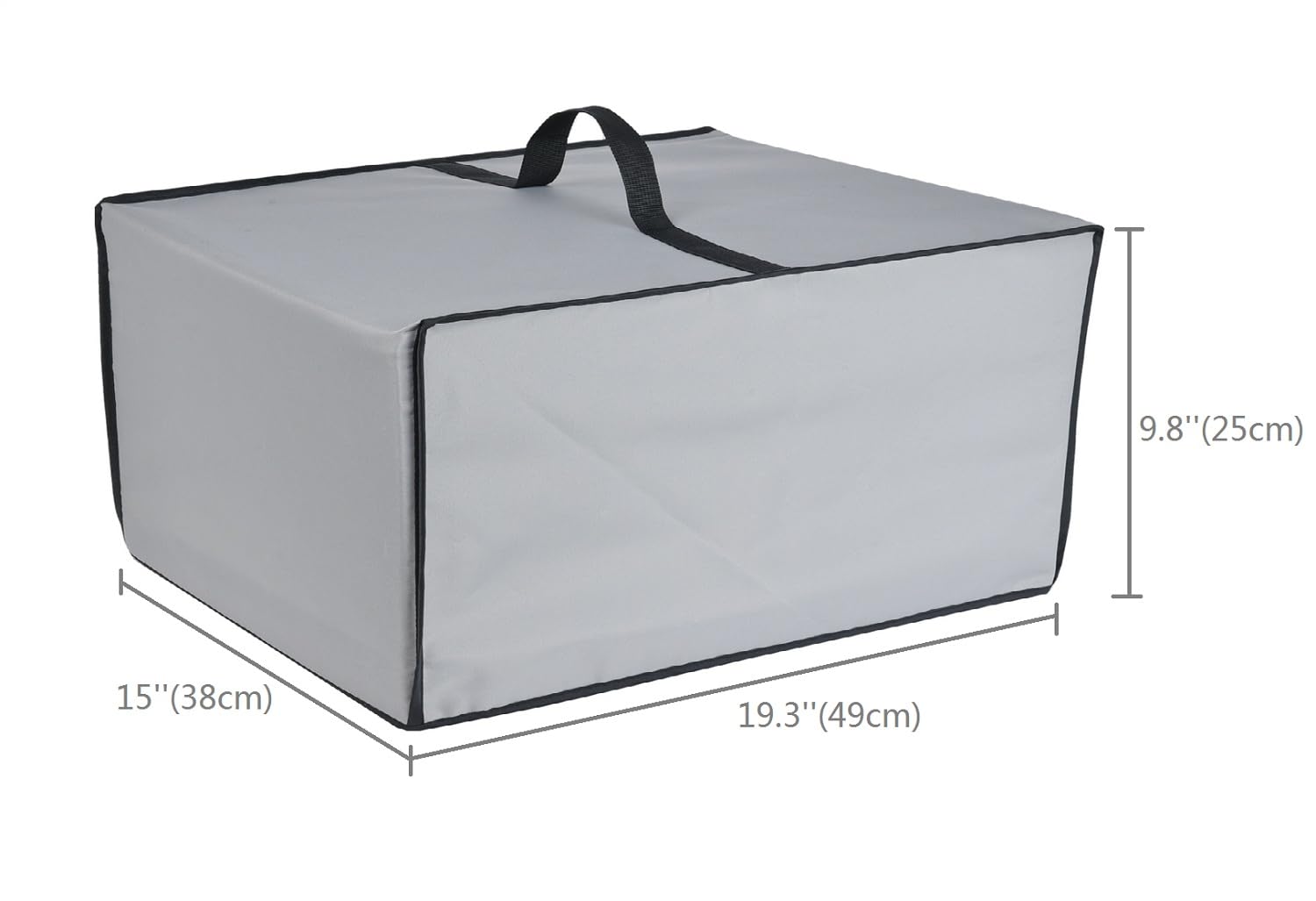 Heavy Duty Waterproof UV-Resistant Printer Dust Cover for HP OfficeJet 8015e/Pro 8135e/9125e/8139e/ENVY Inspire 7958e - Silver Fabric Protection for Home & Office Use