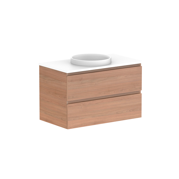 ADP Glacier Pro All Drawer Twin Vanity with Caesarstone Countertop - Modern Bathroom Vanity Set with Soft Close Drawers for Master Bath & Guest Bath Remodel
