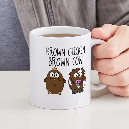 Cute Brown Chicken Ceramic Coffee Mug 11 oz (325 ml) - Perfect for Home, Office & Gifts | CafePress