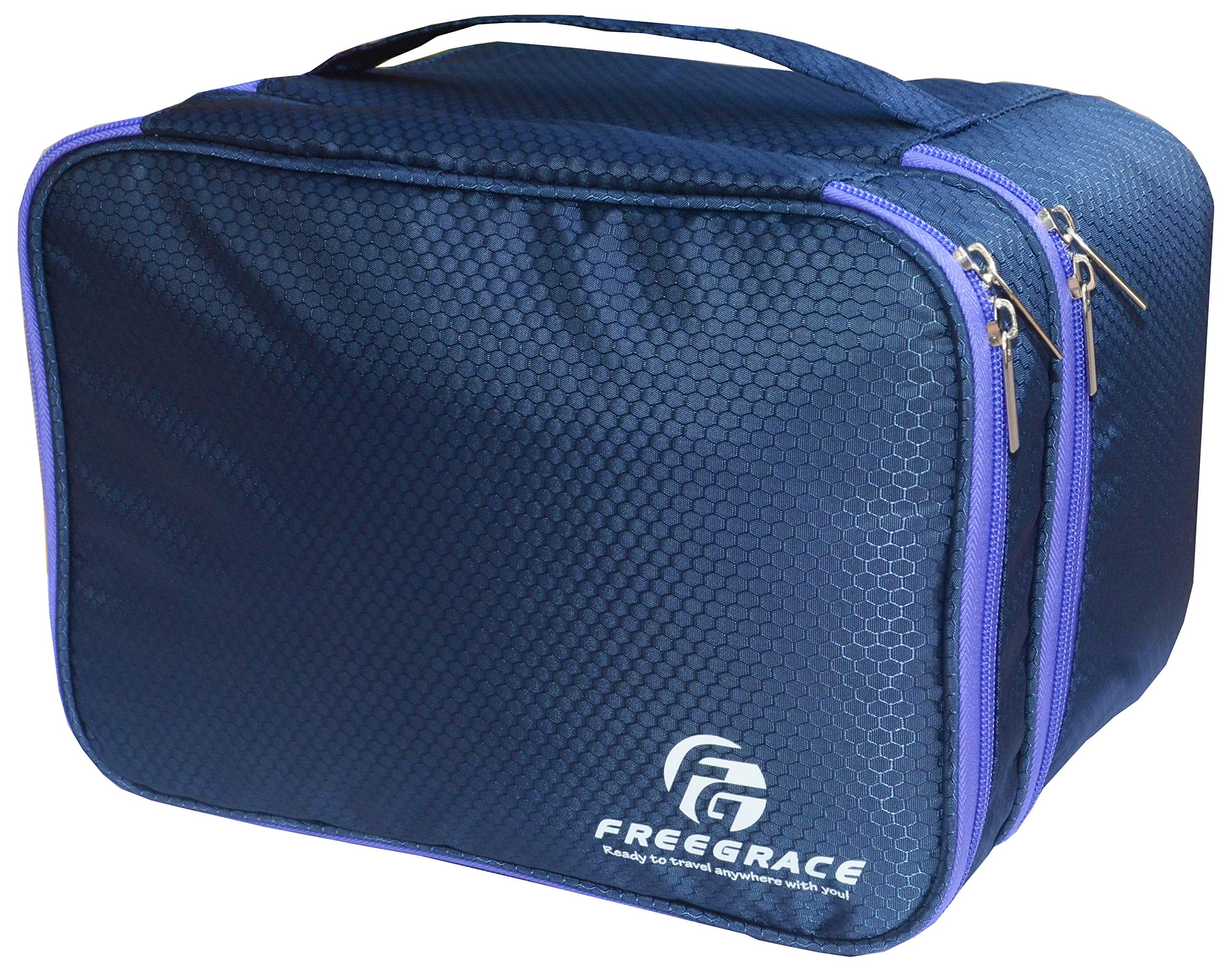 Travel Organizer Underwear Bag - Large Double Layer Packing Storage Bag for Bras, Socks, Underwear & Toiletries | Perfect for Travel, Gym & Organization | Waterproof & Durable