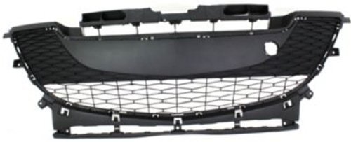 2010-2011 Mazda 3 Textured Dark Gray Bumper Grille Replacement Part MA1036112 - Perfect for Car Restoration & Customization Projects