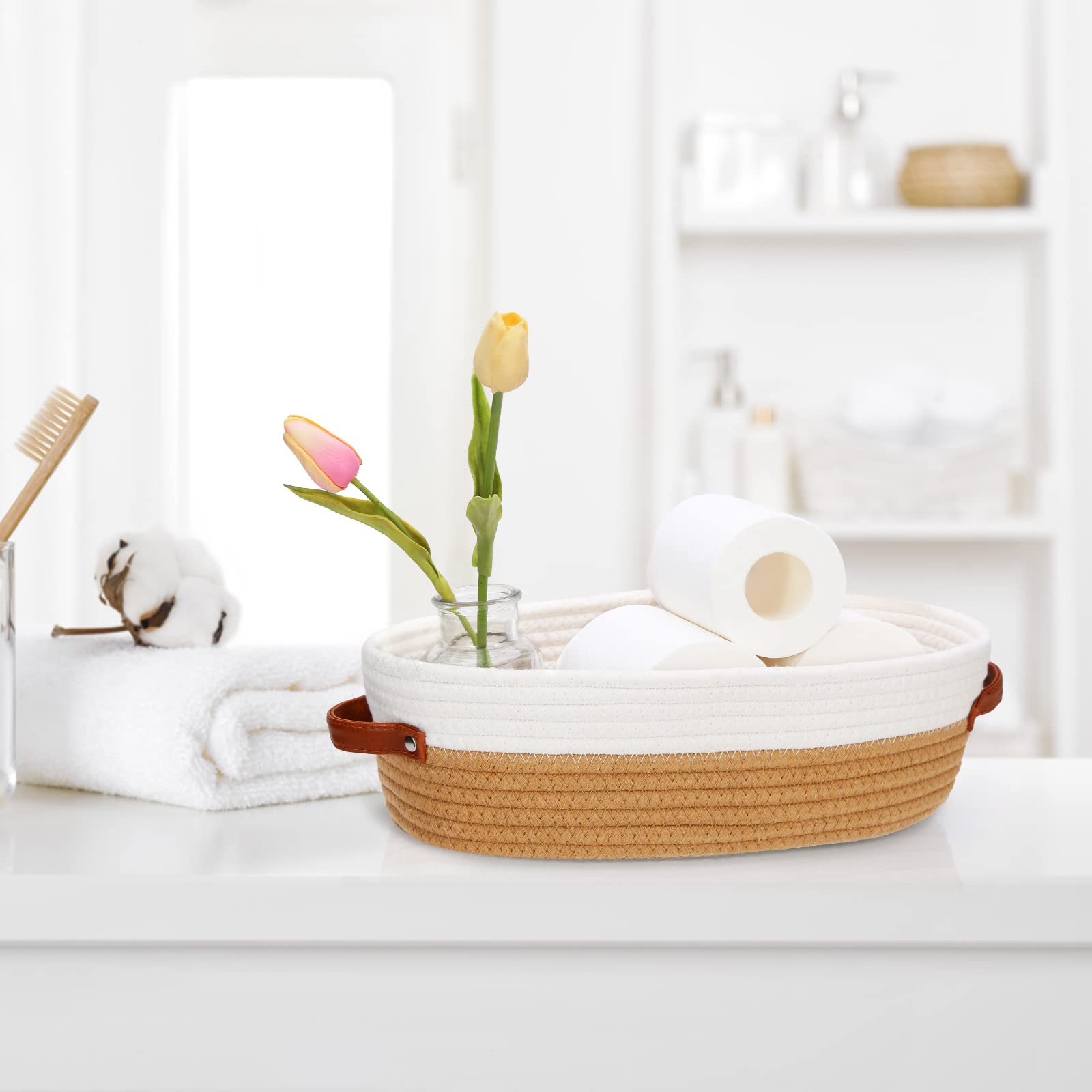 Cotton Rope Woven Storage Basket - 13