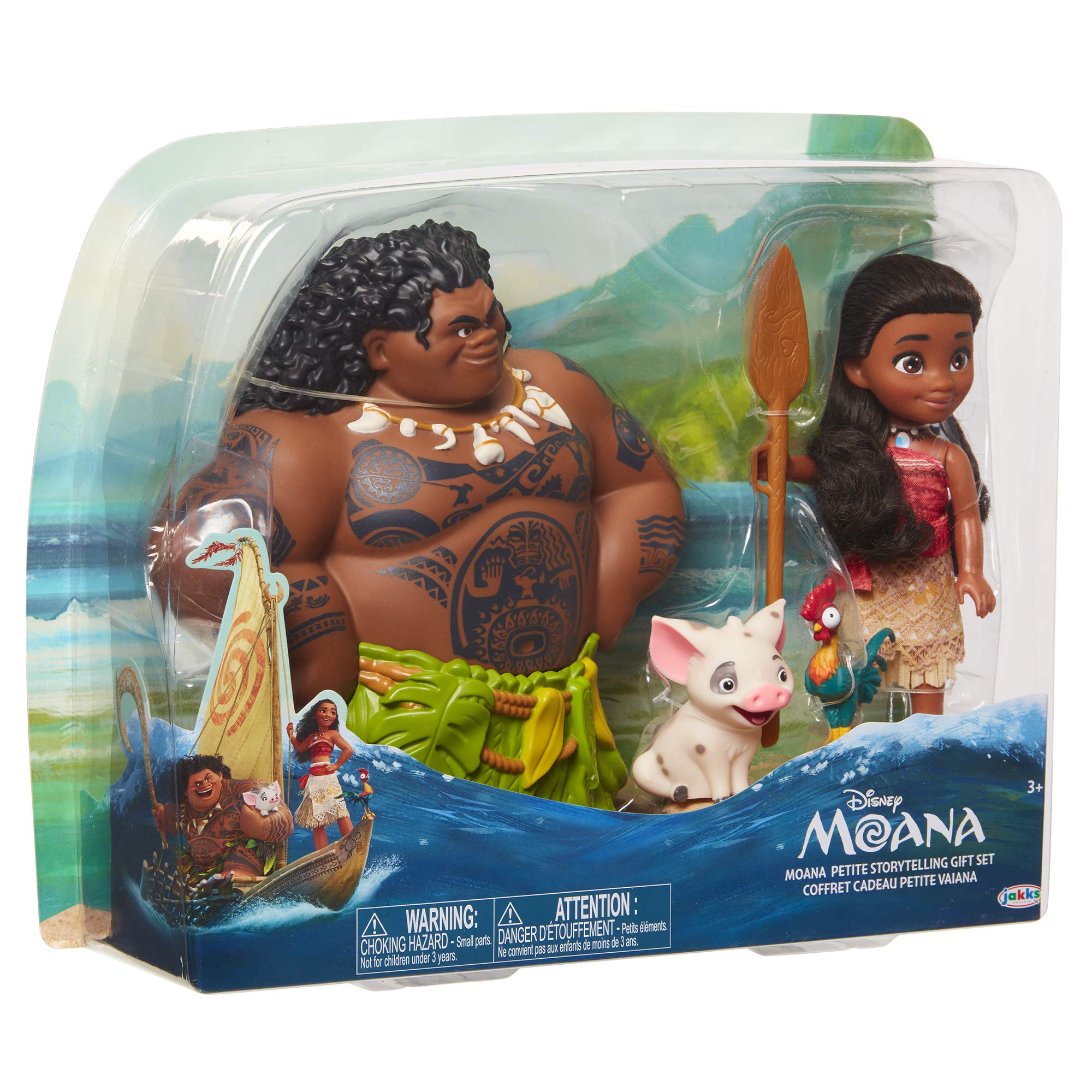 Disney Maui Doll 4-Piece Gift Set for Girls - Storytelling Fun for Ages 3+