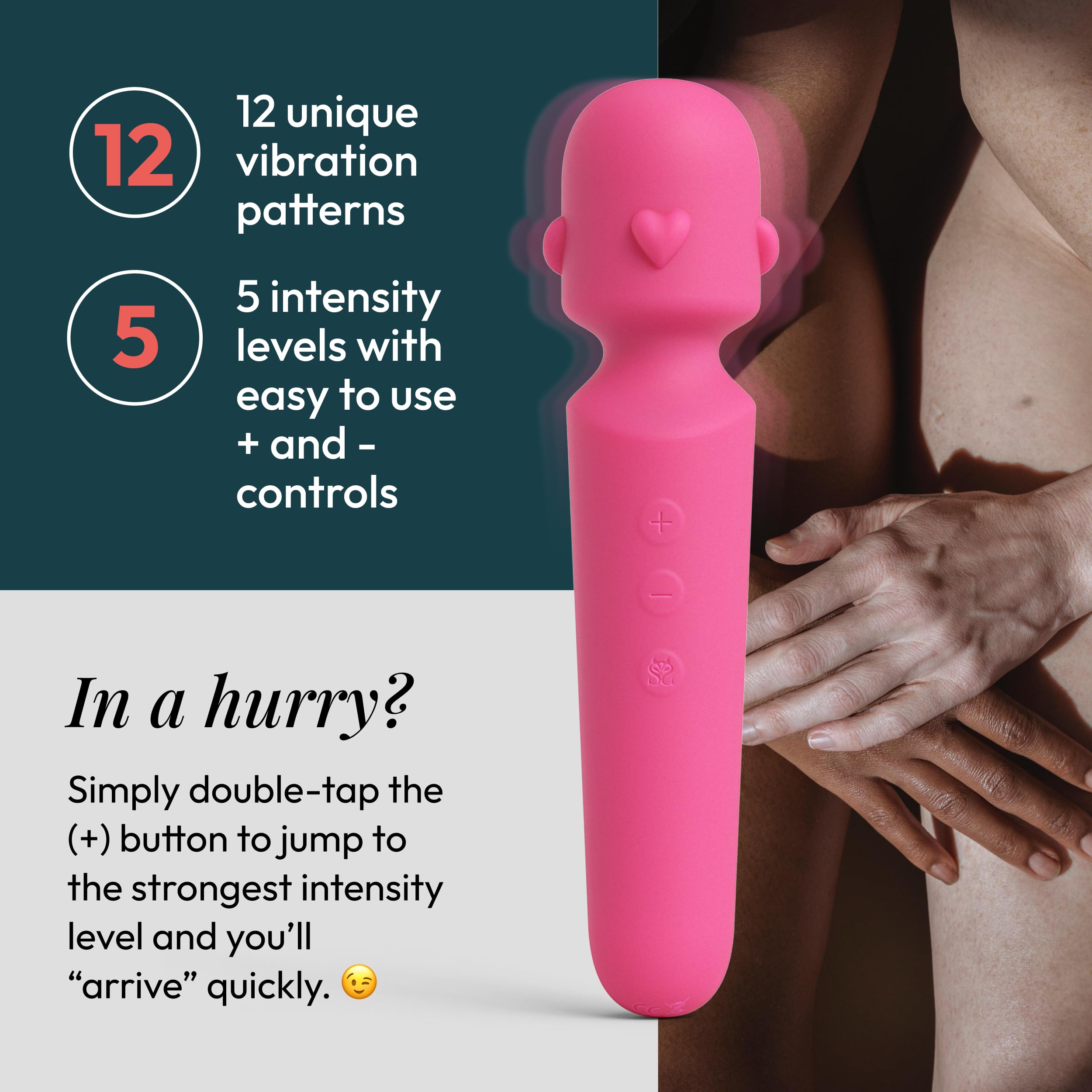 Session Rechargeable Waterproof Adult Sex Toy Wand - 12 Powerful Vibration Modes & 5 Speed Settings - Liquid Silicone Clitoral Stimulator for Women - G-Spot & Anal Massager (Hot Pink) - Perfect for Solo Play, Couples & Sensual Exploration