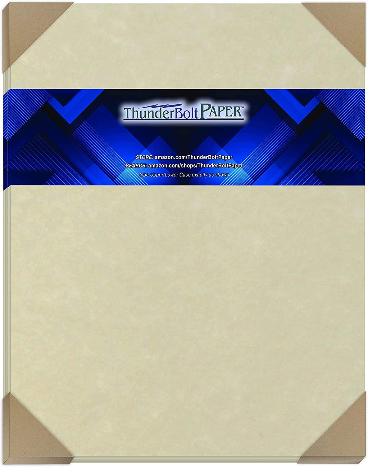 25 Natural Parchment Paper Sheets - 65lb Cardstock Weight, 11x14 Inches - Printable Old Parchment Look for Scrapbooking, Picture Frames, Invitations & DIY Crafts