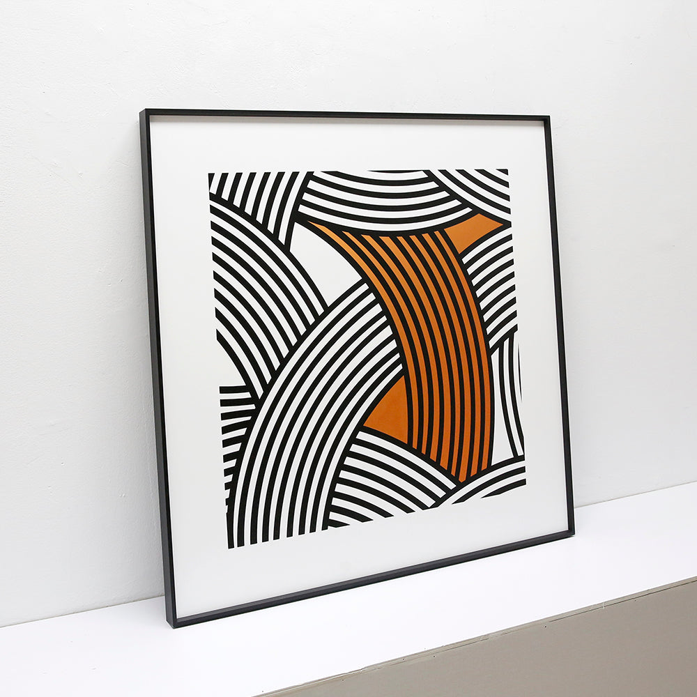 Abstract String Art Painting ARCA0002A - 80x80cm Modern Wall Decor for Living Room, Bedroom & Office