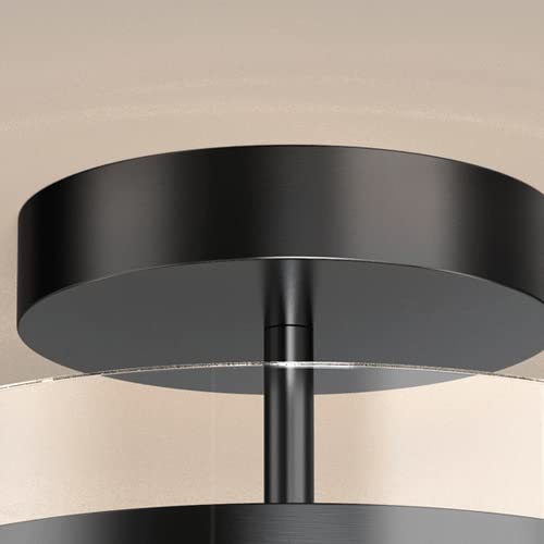 3000K LED Semi-Recessed Ceiling Light Fixture with Glass Shade - Warm White Close-to-Ceiling Lighting for Kitchen, Hallway, Bedroom, Bathroom & Farmhouse | Energy-Efficient Indoor Lighting Solution for Cozy Home Ambiance