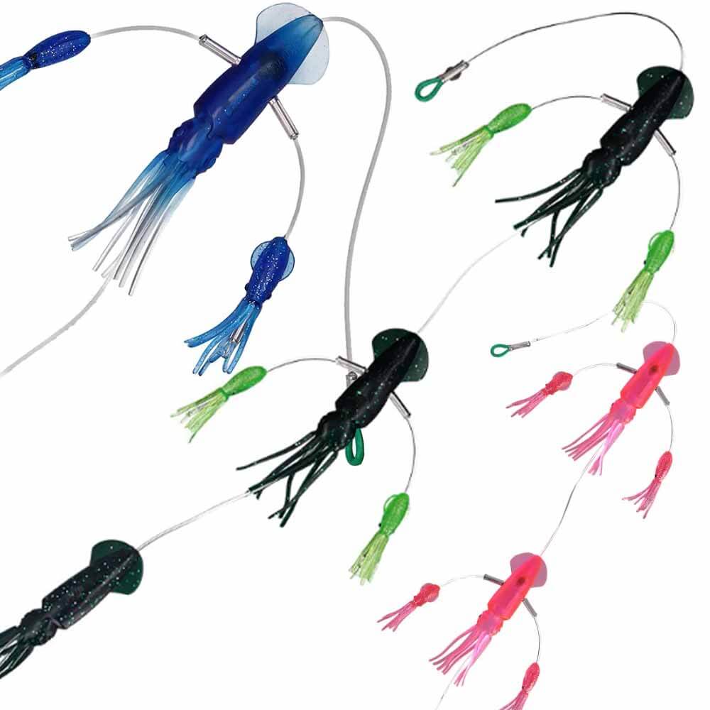 Squidnation Game Fish Standard 5In Mini Flippy Floppy - Realistic Fishing Lure for Bass Trout Saltwater Freshwater - Perfect for Casting Trolling and Ice Fishing