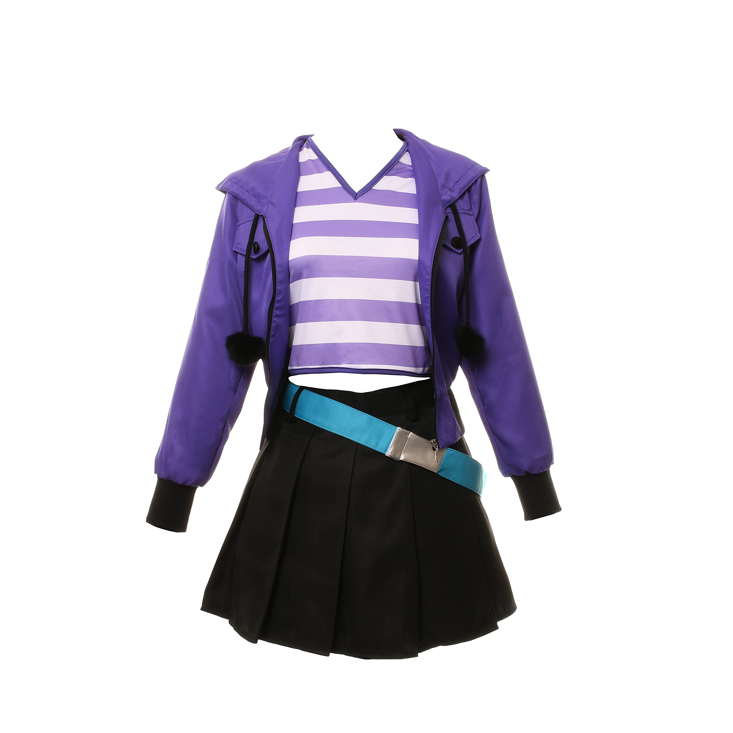 SBllu Anime Cosplay Purple Outfit - Halloween Costume for Women & Men | Perfect for Cosplay Events, Comic Con, Halloween Parties & Themed Dress-Up