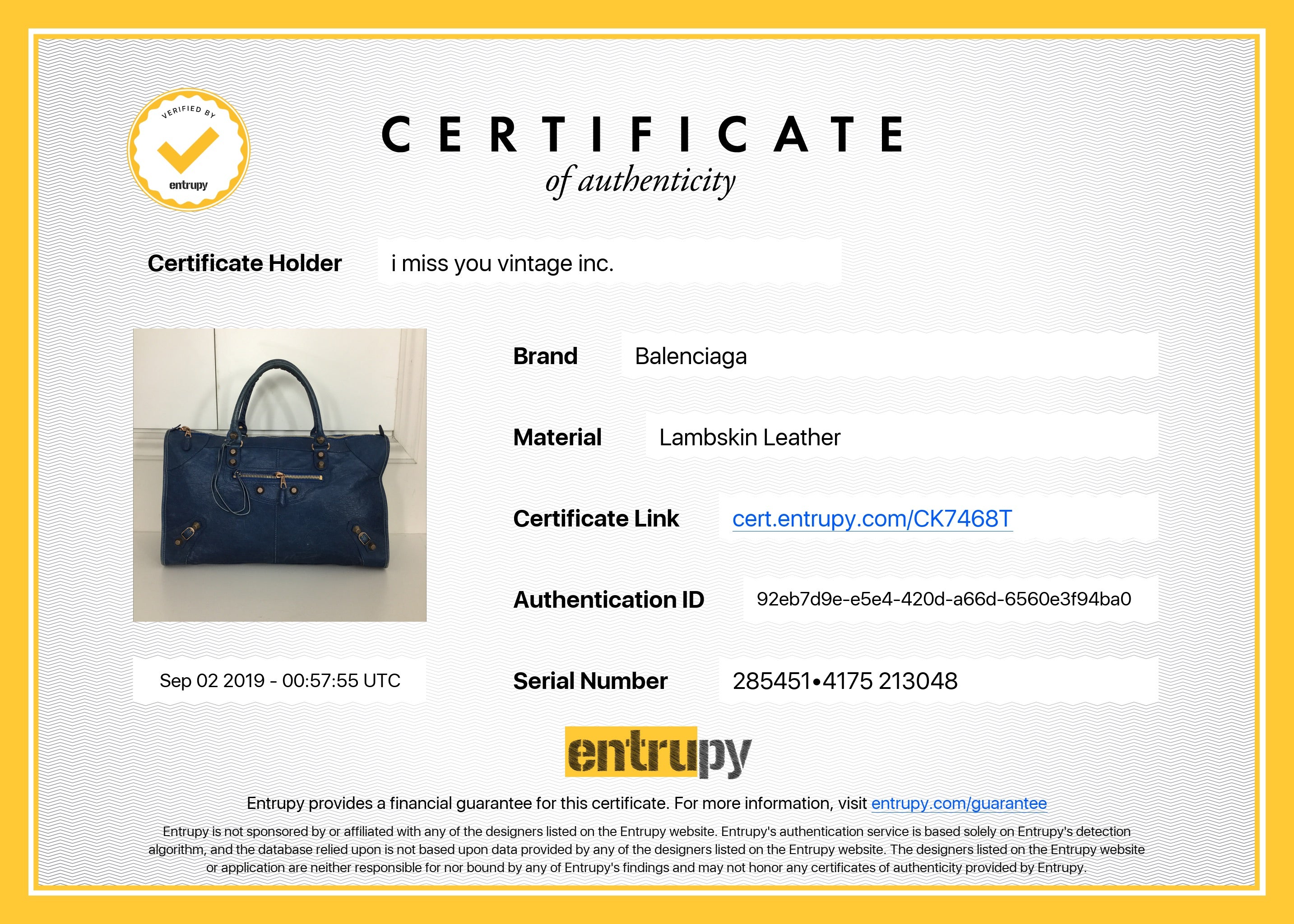 Balenciaga Blue Lambskin Large Giant 21 Work Bag - Luxury Designer Handbag for Women, Perfect for Office, Travel & Everyday Use
