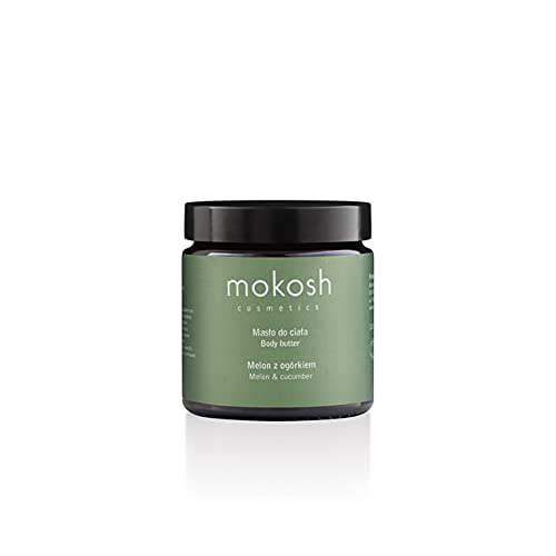 MOKOSH Hydrating Body Butter with Melon & Cucumber Extract - 120ml for Dry Skin Care & Daily Moisturizing